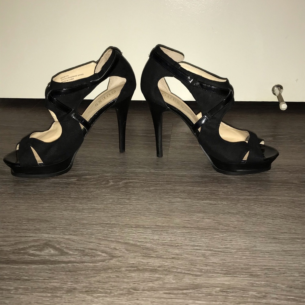 Guess Heels Black. Size 8.5